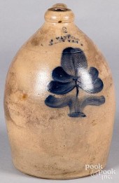TWO-GALLON STONEWARE JUG, 19TH