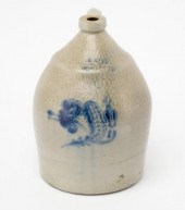 TWO-GALLON STONEWARE JUG, W. H