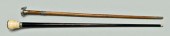 Two gaming canes: one with ste