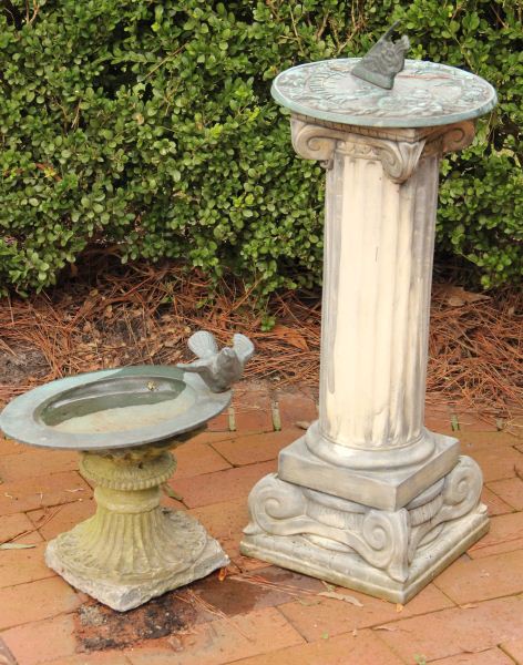Two Garden Ornamentsincluding a