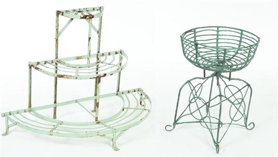 TWO GARDEN RACKS.  American 