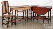 TWO GATELEG TABLES, 18TH C., E
