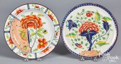 TWO GAUDY DUTCH PLATESTwo Gaud