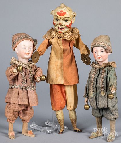 TWO GEBRUDER HEUBACH BISQUE HEAD