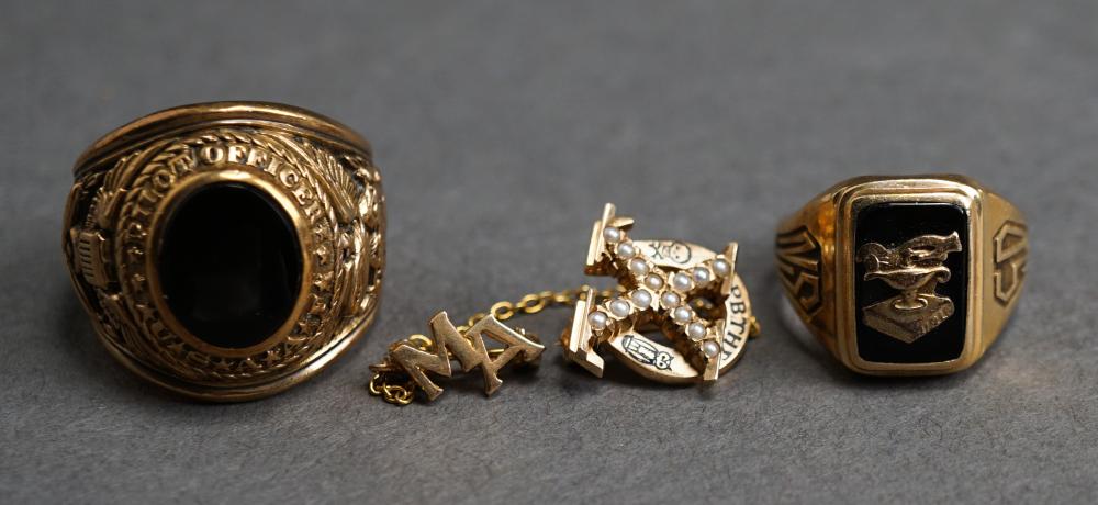 TWO GENTLEMAN'S 10-KARAT YELLOW