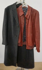 TWO GENTLEMAN'S WOOL COATS (CH