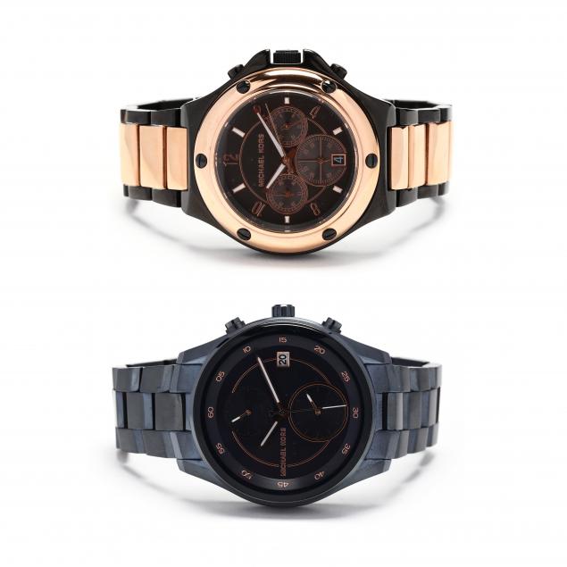 TWO GENT'S WATCHES, MICHAEL KORS