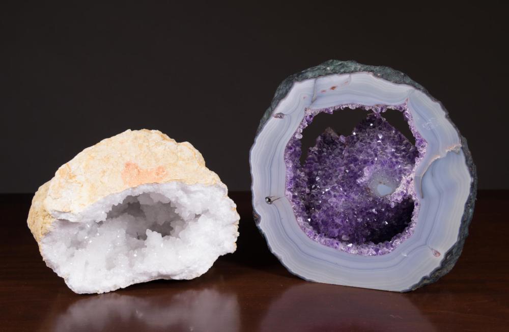 TWO GEODE SPECIMENSTWO GEODE