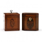 TWO GEORGE III INLAID SATINWOO
