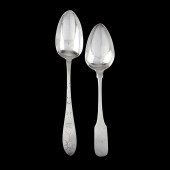 TWO GEORGE III IRISH SERVING S