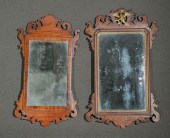 TWO GEORGE III MAHOGANY AND WA