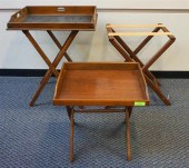 TWO GEORGE III MAHOGANY BUTLER