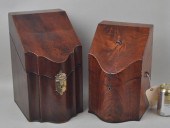 TWO GEORGE III SERPENTINE MAHO