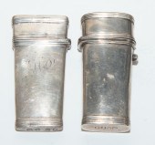 TWO GEORGE III SILVER-CASED LA
