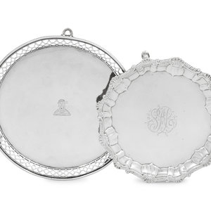Two George III Silver Waiters