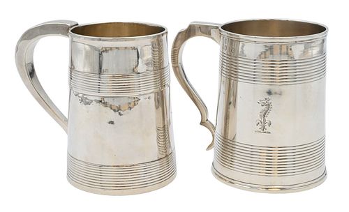 TWO GEORGE III STERLING SILVER