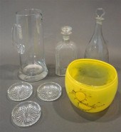 TWO GEORGE III STYLE DECANTERS