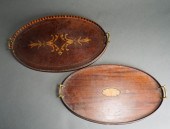 TWO GEORGE III STYLE INLAID MA