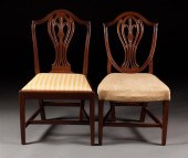 Two George III style mahogany