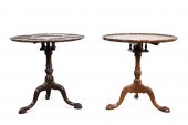 TWO GEORGE III STYLE MAHOGANY