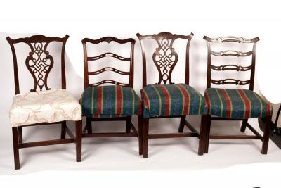 Two George III style mahogany