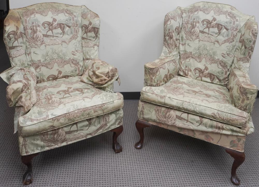 TWO GEORGE III STYLE MAHOGANY