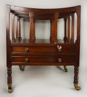TWO GEORGE III STYLE MAHOGANY