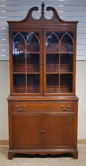 TWO GEORGE III STYLE MAHOGANY