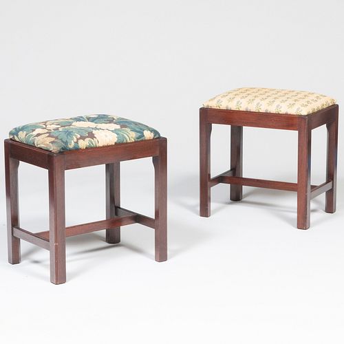 TWO GEORGE III STYLE MAHOGANY