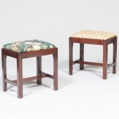 TWO GEORGE III STYLE MAHOGANY
