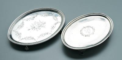 Two George III teapot stands: one