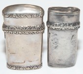 TWO GEORGE IV SILVER-CASED LAN