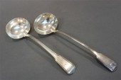 TWO GEORGE IV SILVER 'FIDDLE'