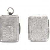 Two George IV Silver Vinaigret