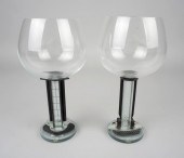 TWO GEORGE PONZINI ART GLASS S