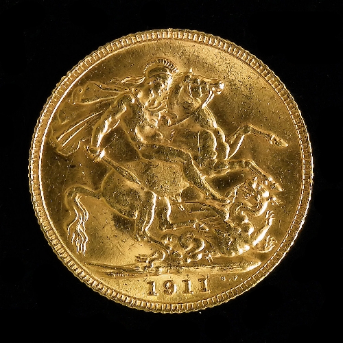Two George V 1911 Sovereigns