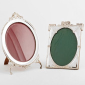 TWO GEORGE V SILVER FRAMES<br>
