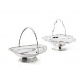 TWO GEORGE V SWING-HANDLED BAS