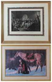 TWO GEORGE WASHINGTON PRINTS: