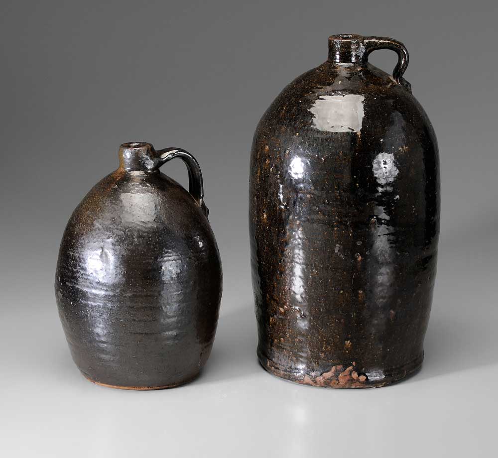 Two Georgia Stoneware Jugs one