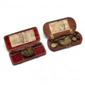 TWO GEORGIAN COIN SCALES, LOND