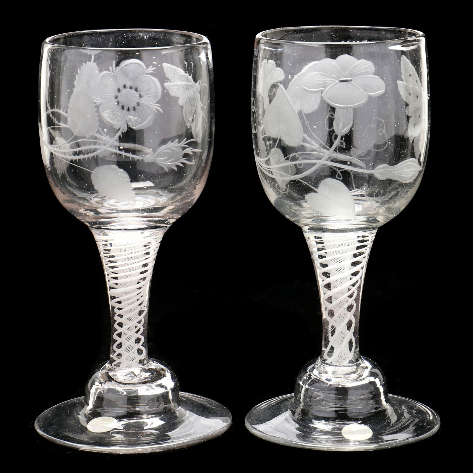 TWO GEORGIAN JACOBITE ENGRAVED