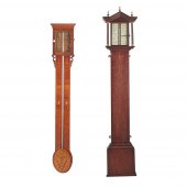 TWO GEORGIAN MAHOGANY STICK BA