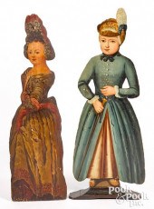 TWO GEORGIAN PAINTED PINE DUMM