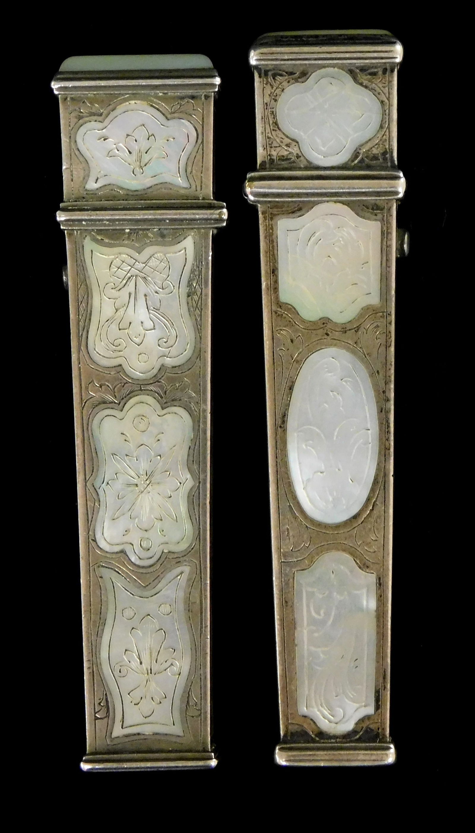 TWO GEORGIAN SILVER AND MOTHER OF