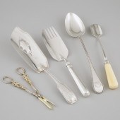 Two Georgian Silver Fish Slice