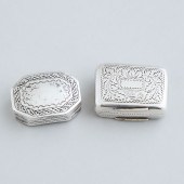 Two Georgian Silver Vinaigrett