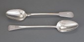 TWO GEORGIAN STERLING SILVER B