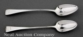 Two Georgian Sterling Silver D