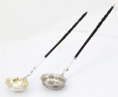 TWO GEORGIAN STERLING SILVER T